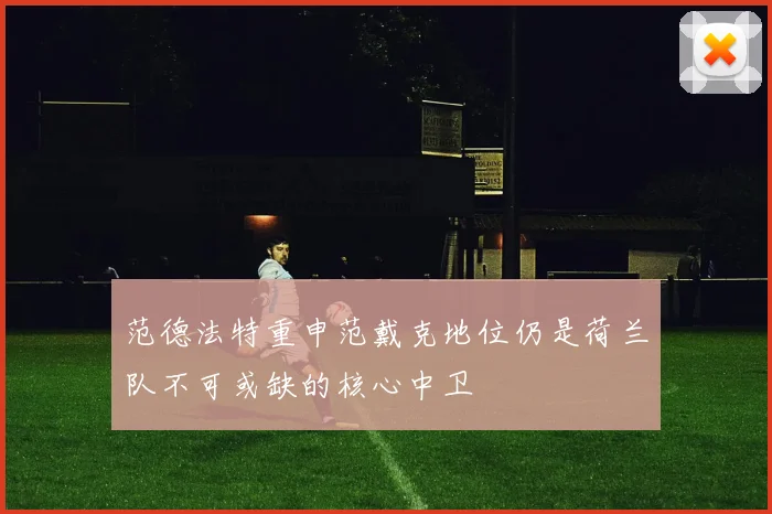 范德法特重申范戴克地位仍是荷兰队不可或缺的核心中卫